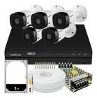 Kit 5 Camera Intelbras segurança monitoramento completo