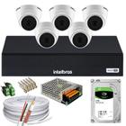 Kit 5 Câmeras 1220D Mic Internas dvr mhdx 3008-C 2tb C/ Microfone