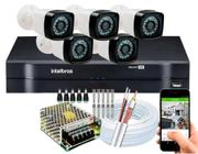 Kit 5 Cameras de Segurança Infravermelho Hd Dvr Intelbras 8ch mhdx full hd S/HD