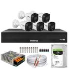 Kit 5 Cameras Full Color Intelbras Dvr Mhdx 8 Ch Color Noite C/HD 1TB