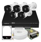 Kit 5 Cameras Intelbras segurança monitoramento completo