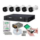 Kit 5 Câmeras Multi Hd 1120b Dvr Intelbras 8 Canais Com Hd