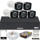 Kit 5 Câmeras Segurança 1080p Dvr Intelbras Full Hd 8ch completo