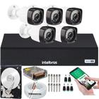 Kit 5 Cameras Segurança Dvr Intelbras Full Hd 8ch full hd c/hd completo