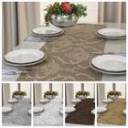 Kit 5 Caminhos Trilho De Mesa Decorativo Jacquard 1,80m X 0,40m