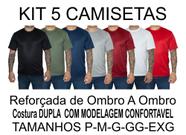 kIT 5 Camiseta Masculina Basica Lisa Dry-fit 100% Poliéster PREMIUM Treino Academia Corrida