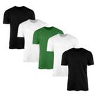 Kit 5 Camisetas AMGK Masculina Lisa Básica 100% Algodão