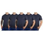 Kit 5 Camisetas Básicas Masculina Algodão Premium Slim Fit