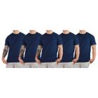 Kit 5 Camisetas Básicas Masculina Algodão Premium Slim Fit