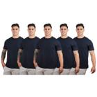 Kit 5 Camisetas Básicas Masculina Slim 100% Algodão Premium