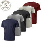 Kit 5 Camisetas Básicas Masculinas Casual Várias Cores