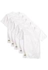 Kit 5 Camisetas Brancas Basicas Masculina 100% Algodão 30.1