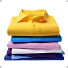 KIT 5 Camisetas Camisa Gola Polo Masculina Piquet Basica Plus Size