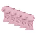 Kit 5 Camisetas Feminina Dry Básica Lisa Proteção Solar UV Térmica Camisa Blusa