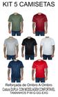 kIT 5 Camisetas Masculina 100% Poliéster Dry Fitness Corrida Academia Caminhada Premium