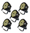 Kit 5 Canhão Refletor 36 Leds 3w Branco Quente E Branco Frio - SHOWTECH