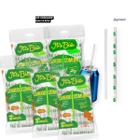 Kit 5 Canudo Bebidas Sucos It'S Bio Biodegradável 500Un