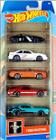 kit 5 Carrinhos De Ferro Hot Wheels Mattel Original Miniaturas Colecionáveis brinquedo