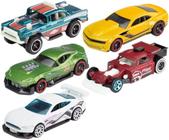 Kit 5 carrinhos hot wheels 01806 mattel