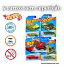 Kit 5 Carrinhos Hotwheels Sortidos Sem Repetir Original
