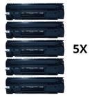 Kit 5 Cartuchos Toner Impressora P1102 1102 P1102w 1102w