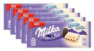 kit 5 Chocolate Branco Milka Oreo White 100g