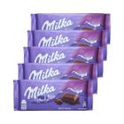 Kit 5 Chocolate extra cacau Milka 100g Importado