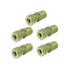 Kit 5 Conectores Tubo Nylon Mbb Diversas Macho 1/2 Npt X 1/2 Npt