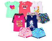 Kit 5 Conjunto Infantil Feminino Roupa de Verão Menina