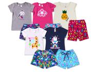 Kit 5 Conjunto Infantil Feminino Roupa Infantil Menina