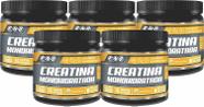 Kit 5 Creatina Monohidratada Pro 3.0 300G Sabor Tangerina