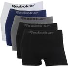 Kit 5 Cueca Boxer Reebok Masculina Premium Classic Microfibra