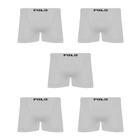 Kit 5 Cueca Polo Star Boxer Box Masculina Branco