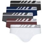 Kit 5 Cuecas Lupo Slip 691 Microfibra S/costura original nfe