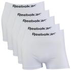 Kit 5 Cuecas Masculina Boxer Reebok Premium Elastano Lisa