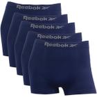 Kit 5 Cuecas Masculina Boxer Reebok Premium Elastano Lisa