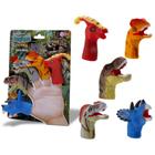 Kit 5 Dedoches Dinossauro Infantil Rex Fantoche Para Bebês - Bee Toys