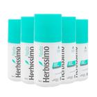 Kit 5 Desodorante Herbíssimo Antitraspirante Roll on Neutro Protege e Hidrata Hidra+ Sem Perfurme 48h 55ml - Herbissimo