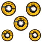 Kit 5 Discos Flap G40 115 x 22,23mm Dw8309br Dewalt