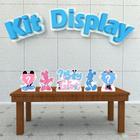 Kit 5 Displays De Mesa Chá Revelação Mickey e Minnie Aquarela