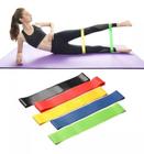 Kit 5 Elástico Band Academia Exercícios Tensão Funcional Nfe - fit e