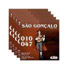 kit 5 Encord. São Gonçalo Violão Aço Prata 010 C/ Bol. 11038