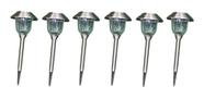 Kit 5 Espeto Led Solar Premium 12 Lumens 46X15Cm - Inox