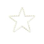 Kit 5 Estrelas Aramada Led 5 pontas 50cm Decoração Natalina