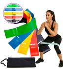Kit 5 Faixa Elastica Treino Para Exercícios Super Mini Band