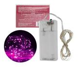 Kit 5 Fio de Fada Led Decoração Cordão de Luz 2 Metros Rosa