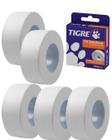 Kit 5 Fitas Veda Rosca Branco liso 18mmx50m Tigre