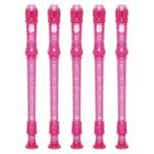 Kit 5 Flautas Doce Soprano Germânica Em C YRS-20G Rosa Yamaha