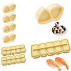 Kit 5 Formas para Sushi + 3 Formas Oniguiri Bolinho de Arroz Nihon Shikko