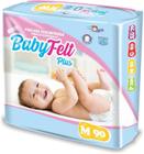 Kit 5 Fralda Descartável Baby Felt Noturna Infantil M - 90 Unidades Atacado Revenda